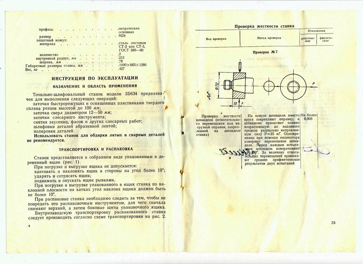 Точильно-шлифовальный станок 3к634: характеристики, конструкция