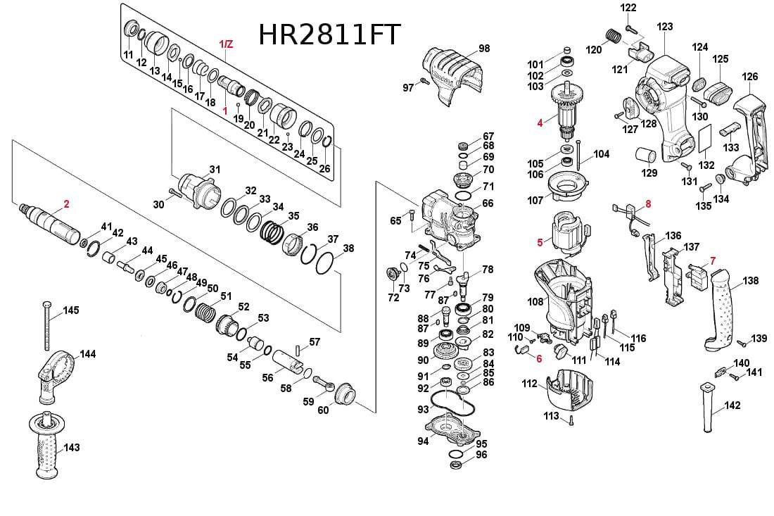 Схема makita hr2470