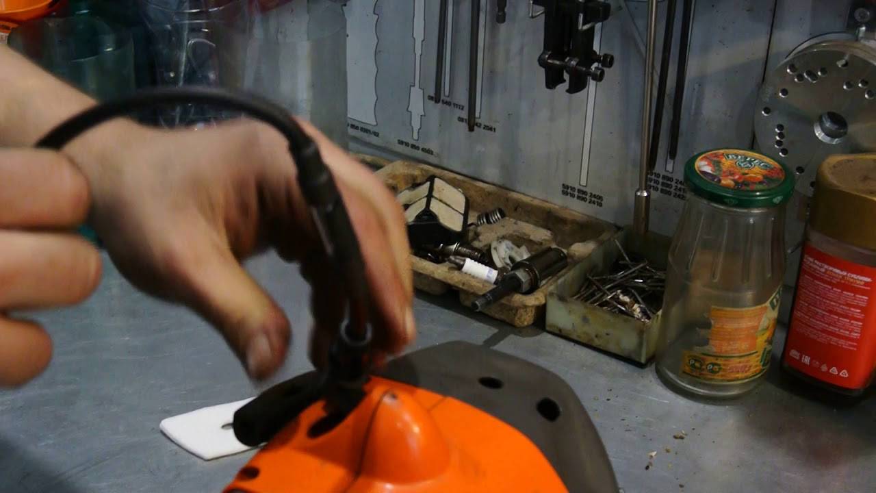 Как проверить катушку зажигания на бензокосе
