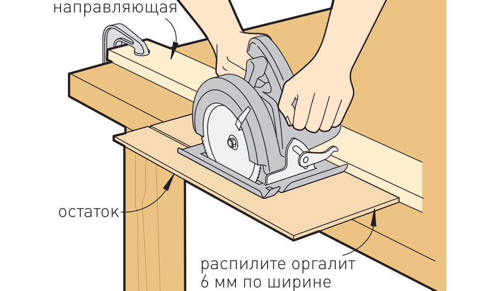 Направляющая рельсовая шина и каретка на подшипниках для циркулярной пилы своими руками: параллельный упор
