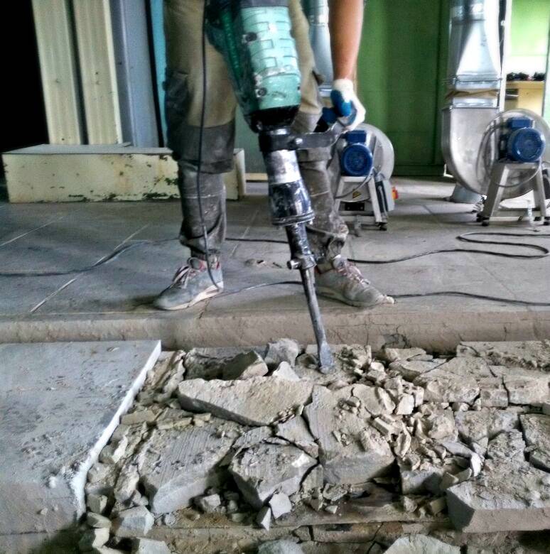 Разборка бетона отбойными молотками расценка • evdiral.ru