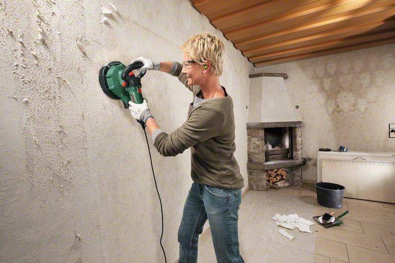 Как шлифовать стены и потолки машинкой для шлифовки
