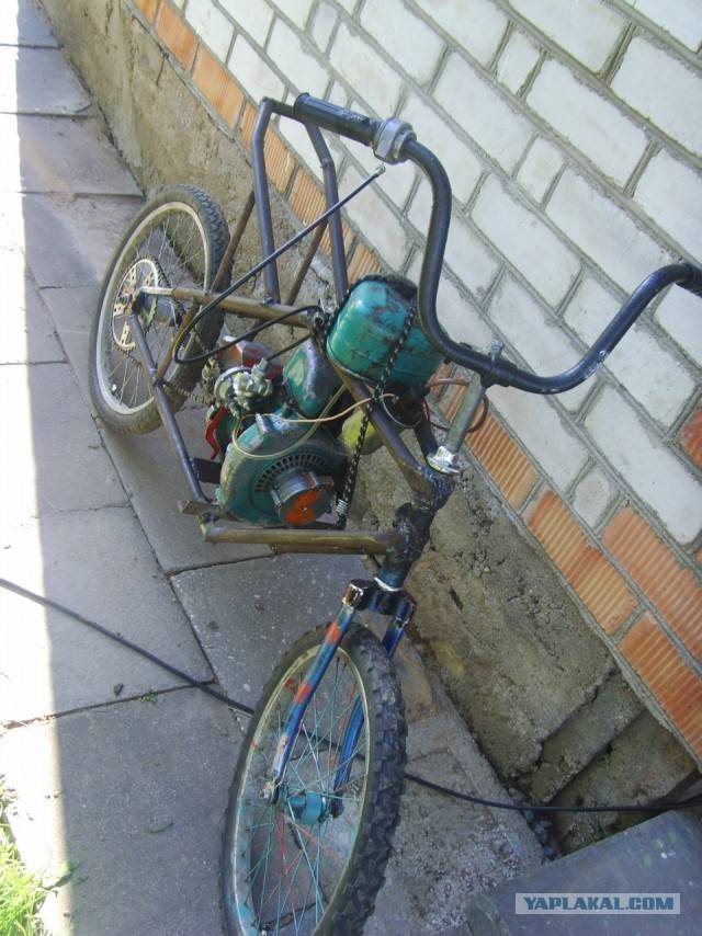 Как сделать мопед из бензопилы и велосипеда с мотором от Урала, Дружбы или Штиль
