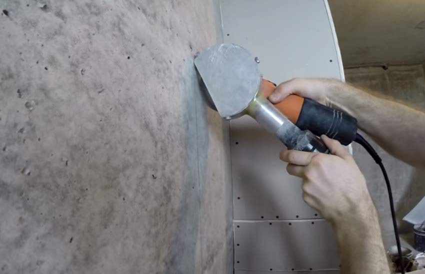 Штробление стен болгаркой без пыли - умный дом
