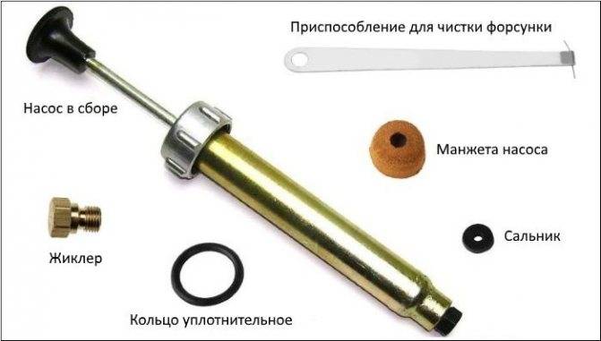 Как отремонтировать насос на бензиновой паяльной лампы
