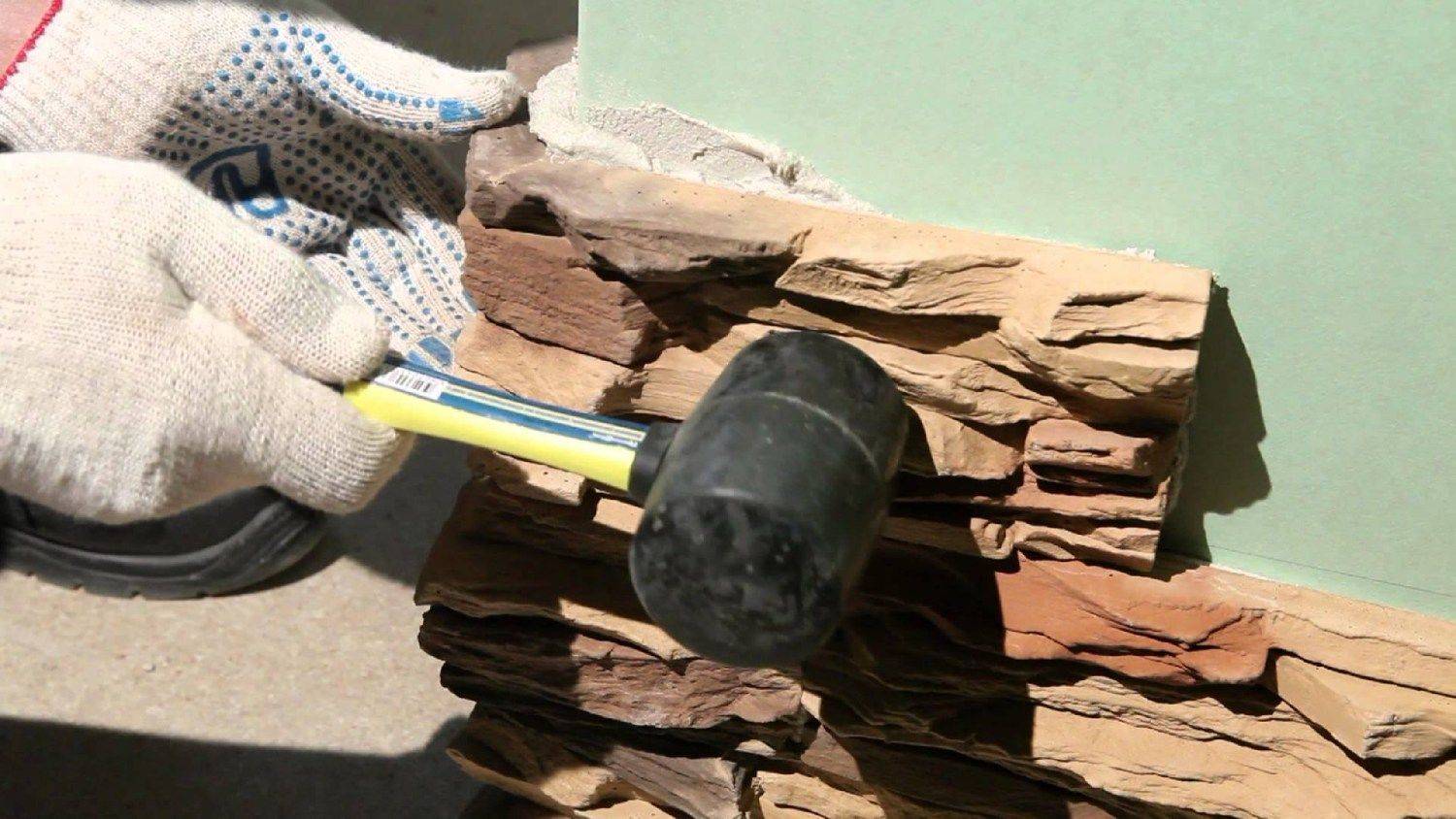 Чем резать искусственный камень из бетона. технология отделки стен камнем внутри дома