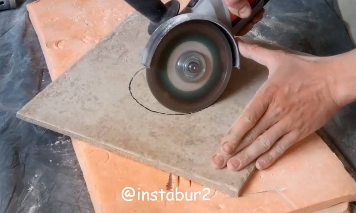  резка керамической плитки болгаркой и как правильно выполнять