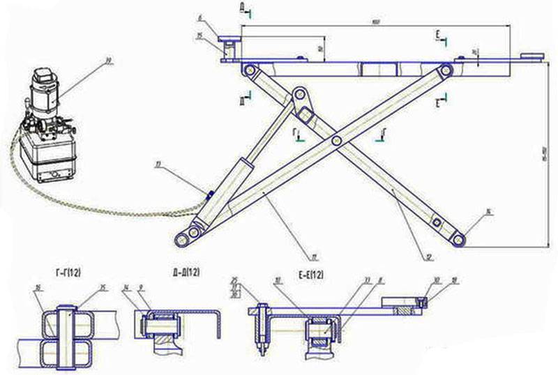 Автомобильный подъёмник: инструкция по изготовлению своими руками и советы по сборке