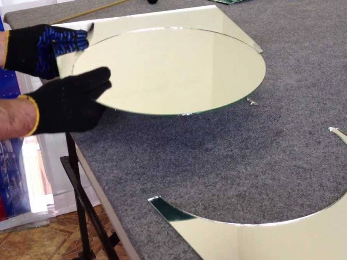 Как отрезать круглое стекло - мастерок