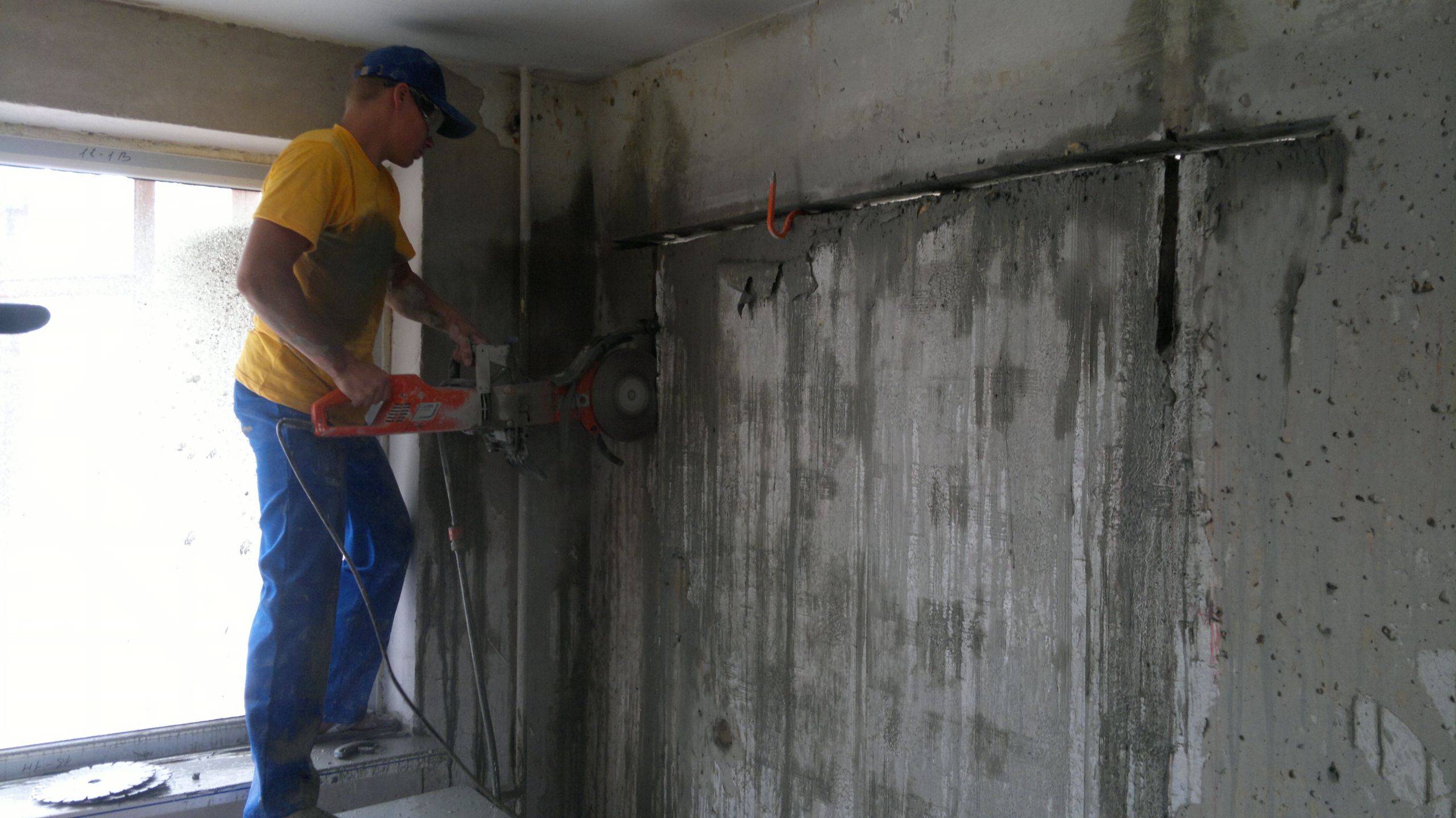 Как вырезать проем в бетонной стене?