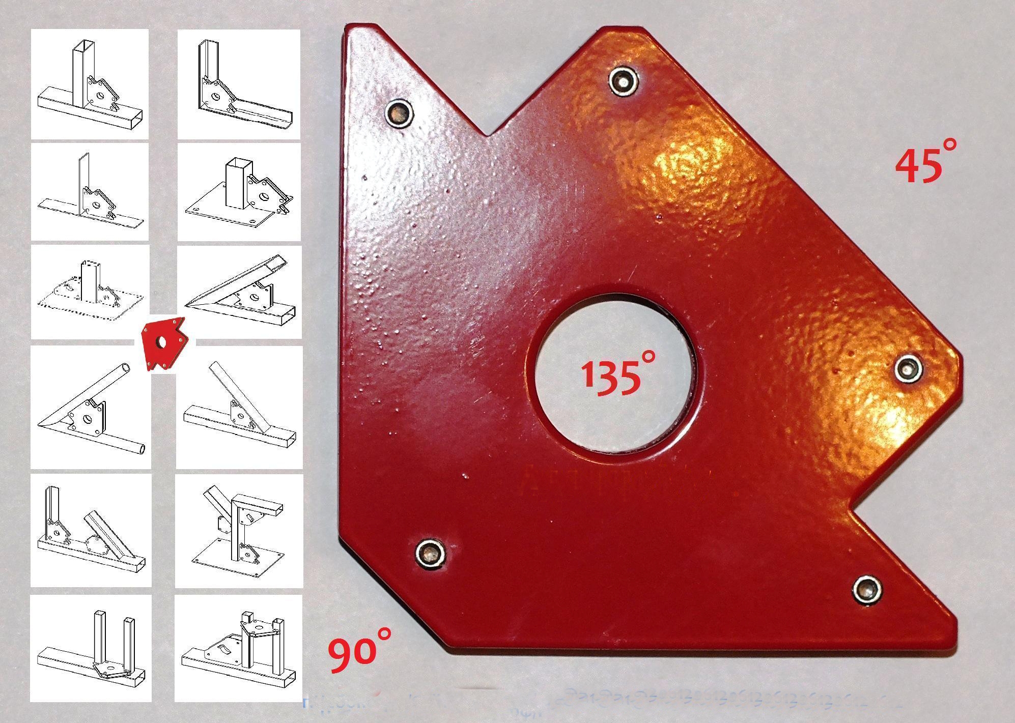 Магнитный уголок для сварки чертеж