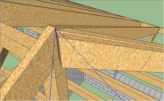 Стропильная система вальмовой крыши: устройство, схема, расчет, фото