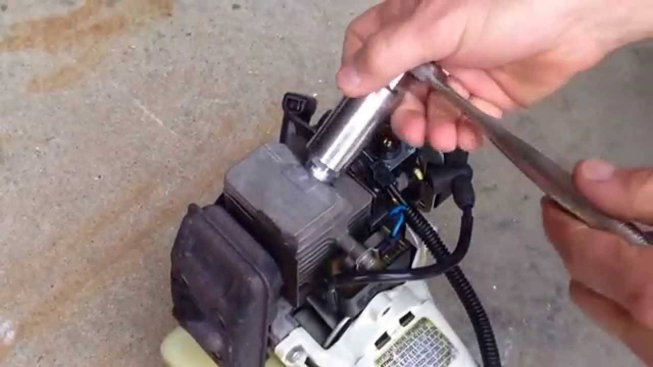 Как поменять магнето на триммере