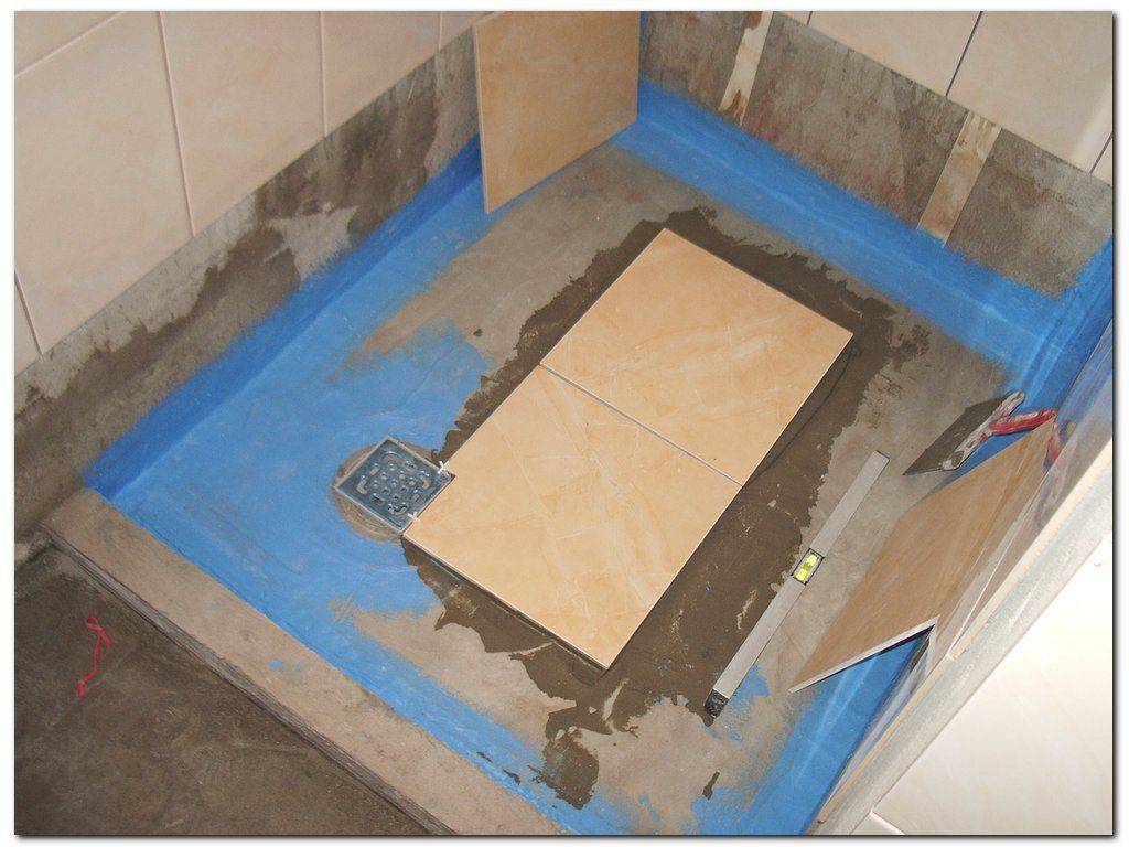Гидроизоляция в ванной комнате перед укладкой плитки
