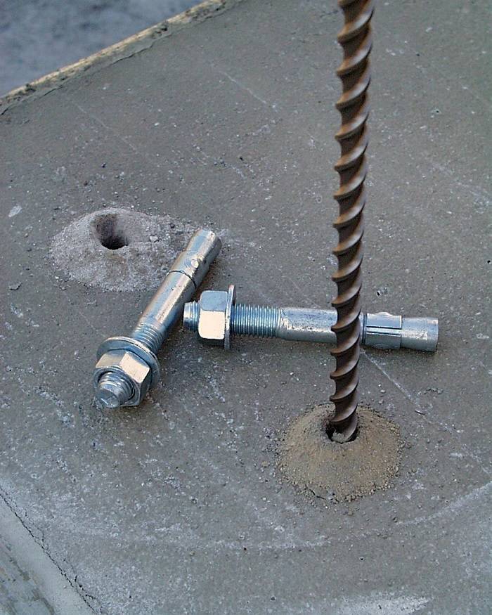 Как установить анкерный болт в бетон