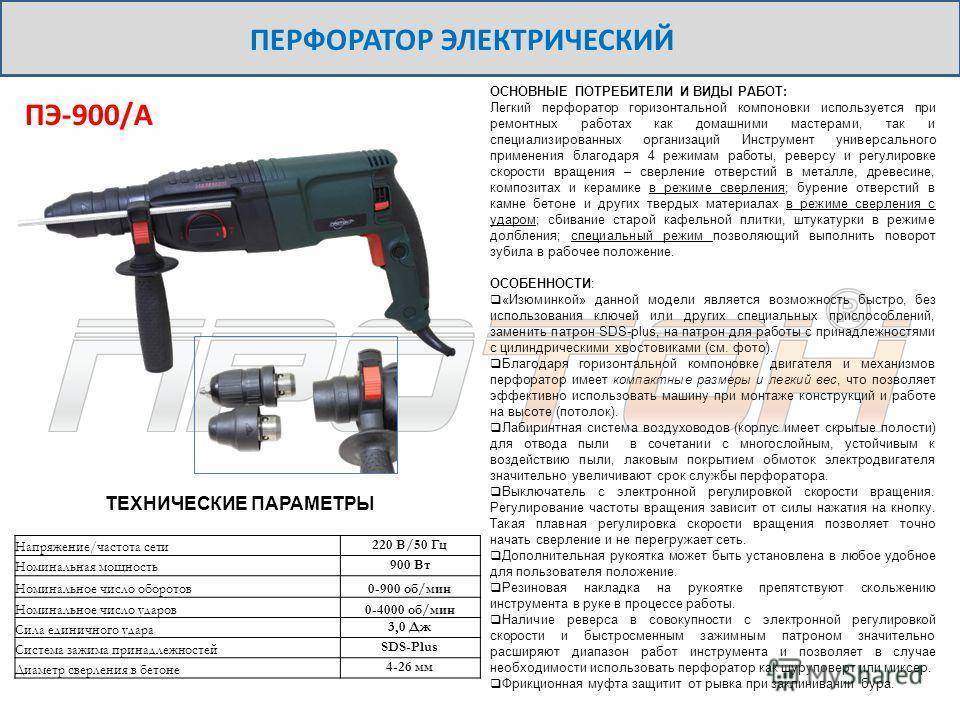 Как выбирать перфоратор? виды, классы, особенности.