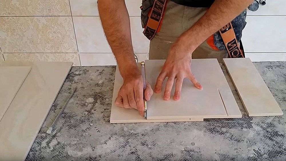 Как резать стеклорезом керамическую плитку: порядок работ, советы