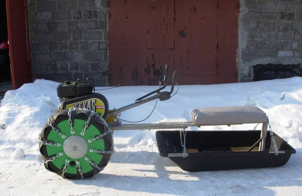 Снегоход из мотоблока - как сделать достойный транспорт на зиму?