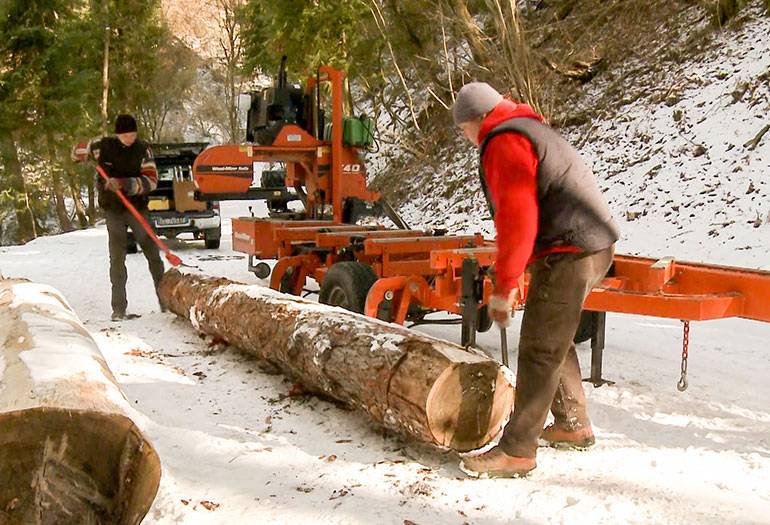Продольная распиловка древесины, брёвен - методы и технология