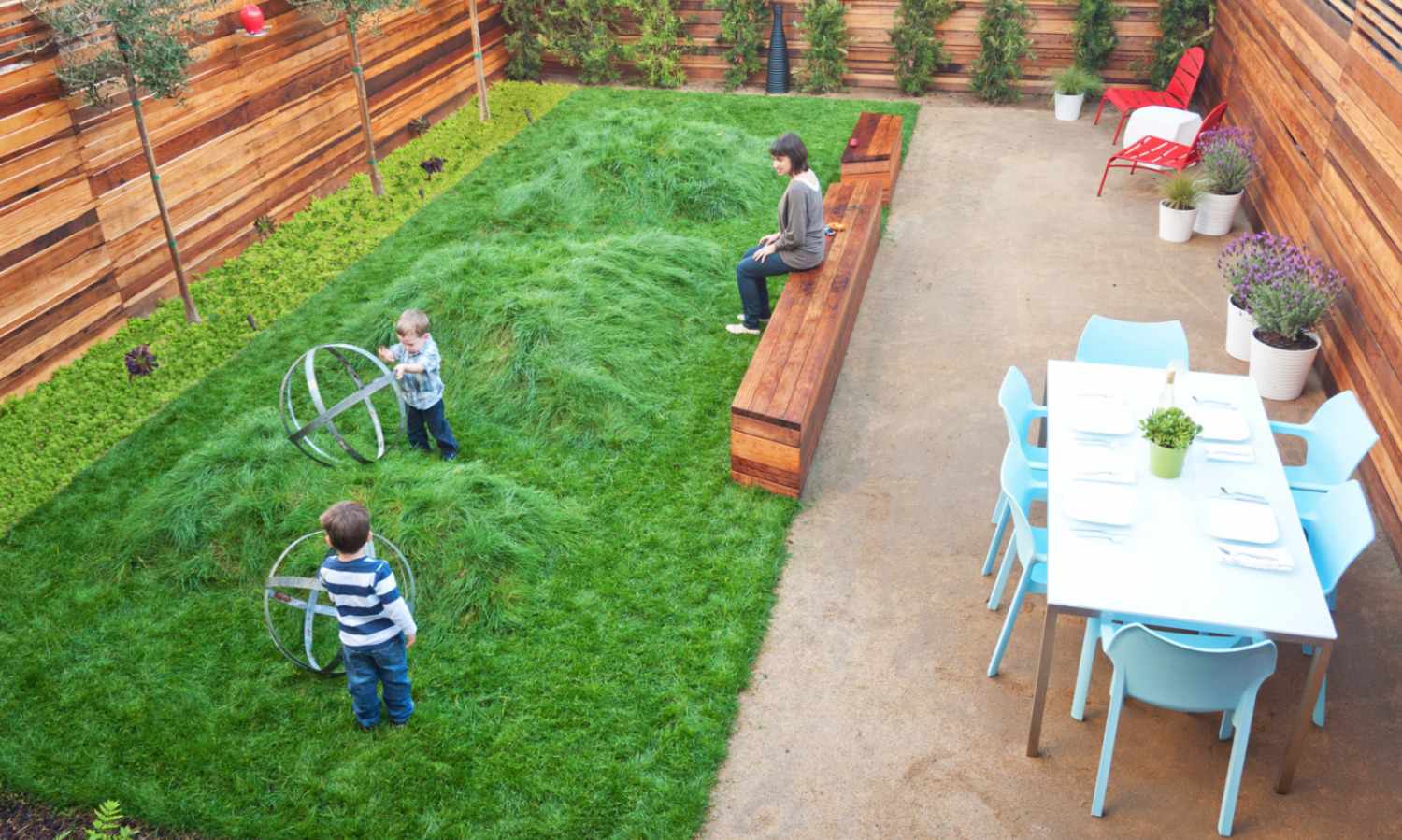 Ландшафтный дизайн детской площадки на приусадебном участке