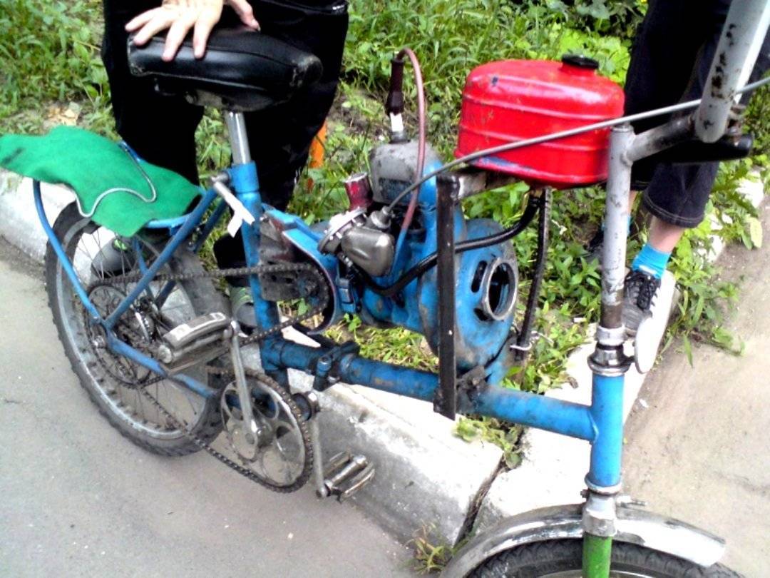 ✅ как сделать мопед из бензопилы и велосипеда - velomania.su