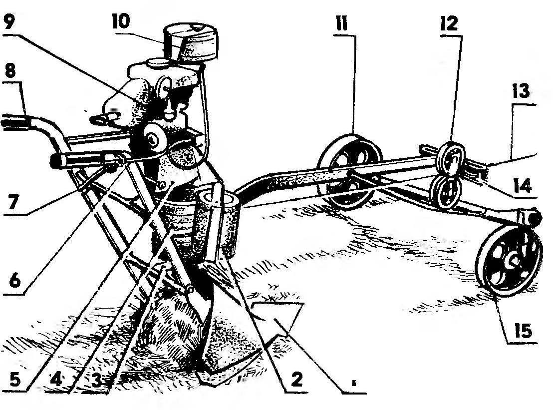 Плуг для мотолебедки своими руками чертежи