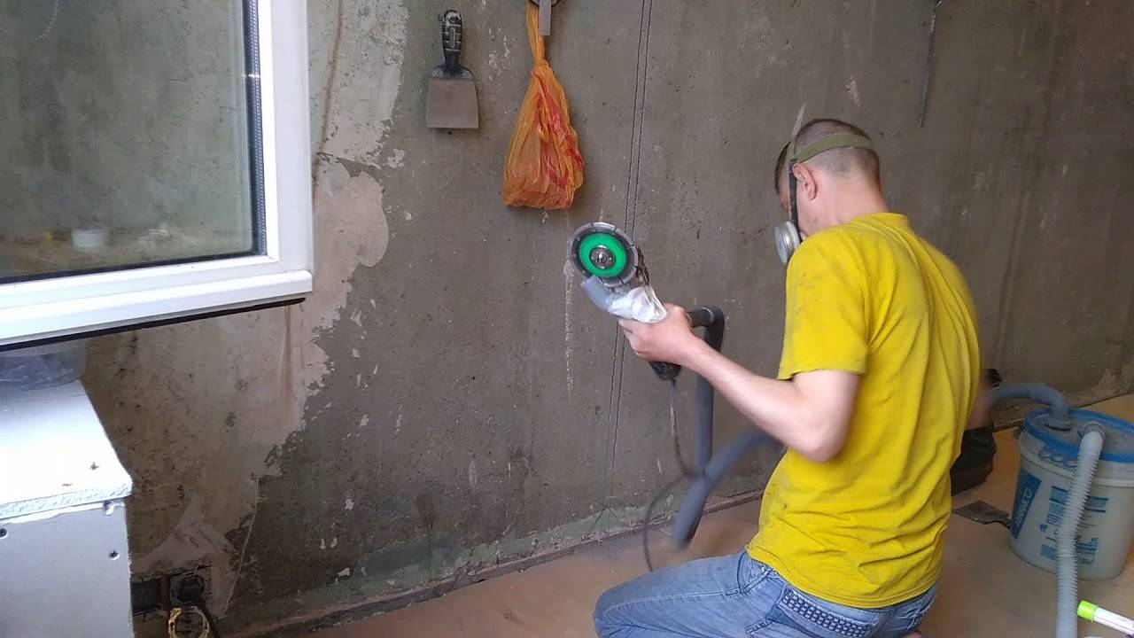 Как пропилить бетонную стену без пыли. как штробить стену под проводку: пошаговая инструкция
