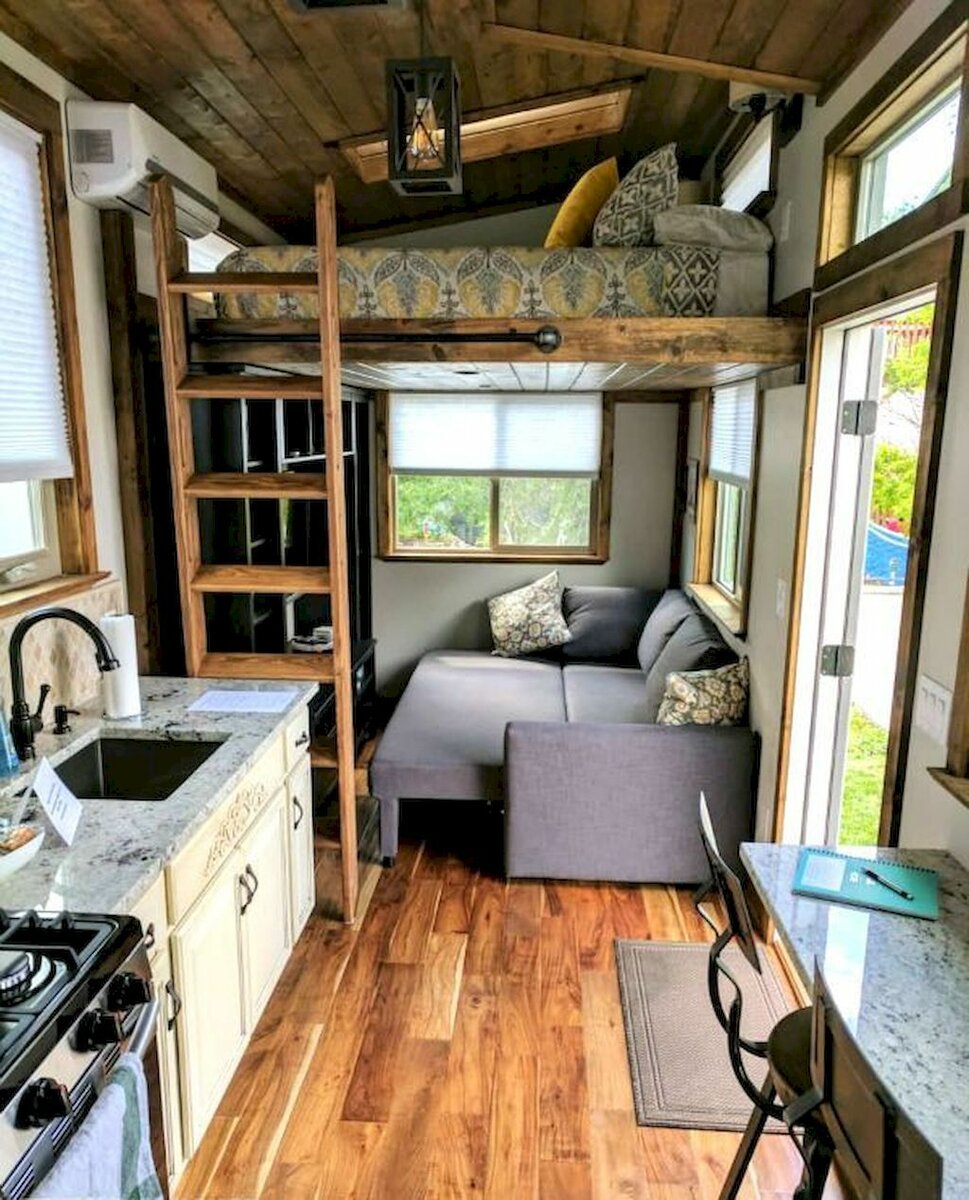 Tiny House с односкатной крышей